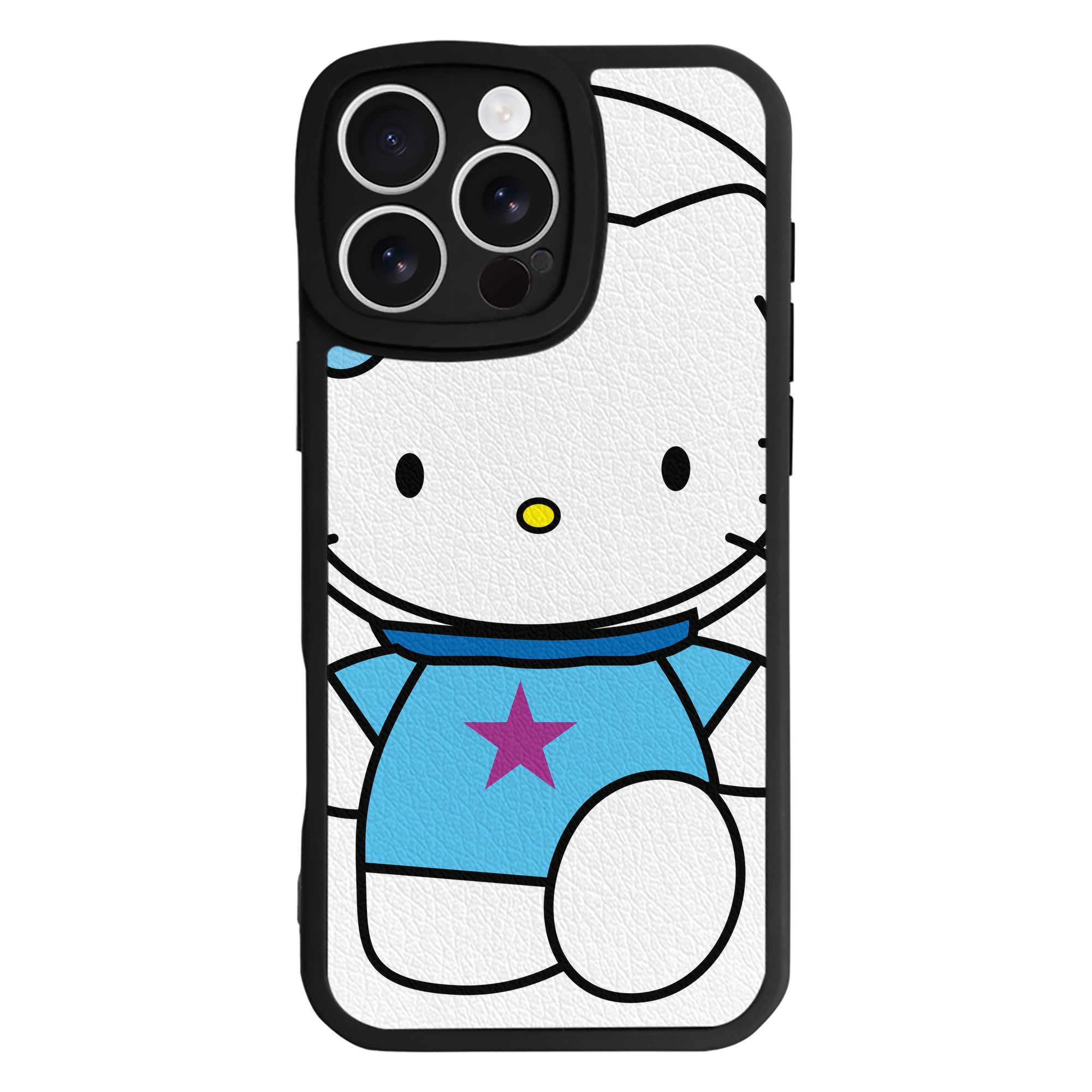 （画像用） Hello Kitty ハローキティ 【iPhone 16シリーズ対応】シリコンスマホケース（レザー調） 材質：シリコン
